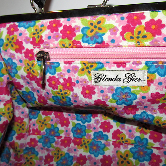 Glenda Gies Jackie Chenille Handbag Satchel Purse - Picture 8 of 8